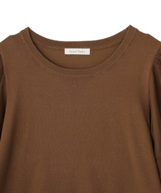Green Parks チュールボリュームスリーブニットプルオーバー Mocha