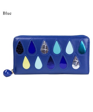 tsumori chisato CARRY ドロップス　ラウンドファスナー長財布 【かわいいデザイン！本革のやわらかな風合い】