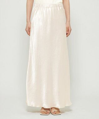 uncrave アセテートヴィンテージサテン バイアススカート エクリュ