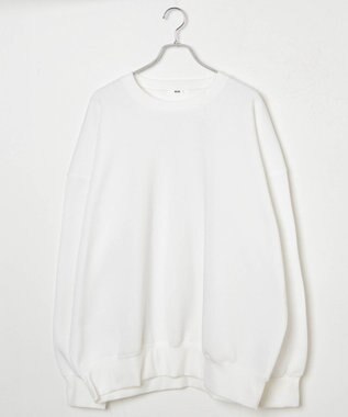 WEGO 【ユニセックス着用/MLXLサイズ展開/新色追加/裏起毛】スウェットプルオーバー ホワイト