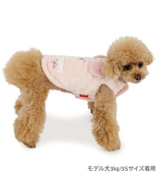 PET PARADISE ディズニー くまのプーさん ピグレット もこもこベスト 小型犬 ピンク