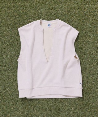 AMERICAN HOLIC 【RUSSELL】裏毛Vネックベスト Oatmeal