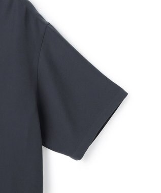 UNFILO MENS ダブルクロス ポロシャツ ブルーグレー