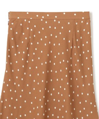 BEIGE， 【S-size】VIGNON / ドットスカート Camel ×Ecru