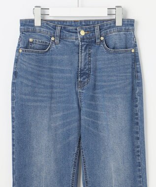 ANY SIS L センタープレスセミフレア デニム インディゴ
