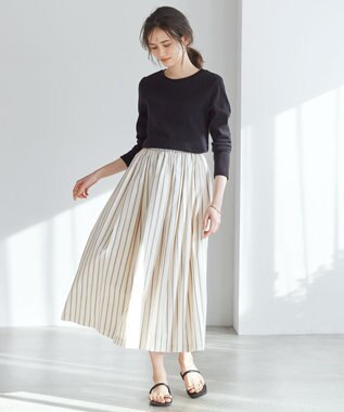 23区 【CLASSY.6月号掲載】ビジュー フラット サンダル ブラック系