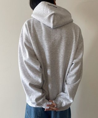 WEGO BENDAVISアーチロゴZIPパーカー アッシュグレー