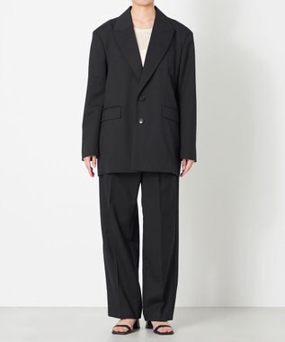 NAVE 【Nave・セットアップ可】ウールポリエステルツイルジャケット ブラック系