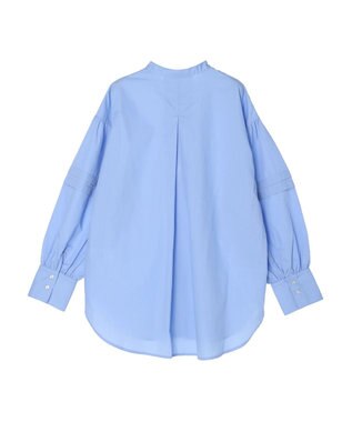 Green Parks ボリュームタックブラウス Blue