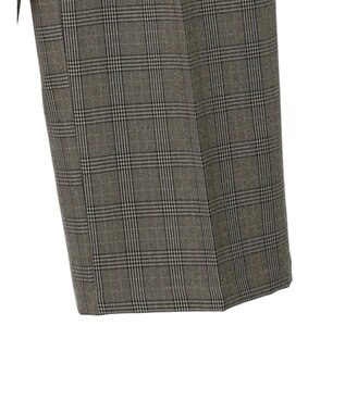 AMERICAN HOLIC ウエストイージーストレートパンツ Check Black