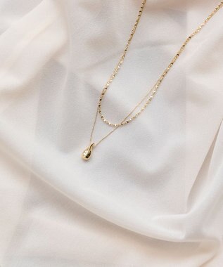 Phoebe 【金属アレルギー対応】レイヤードドロップロングネックレス