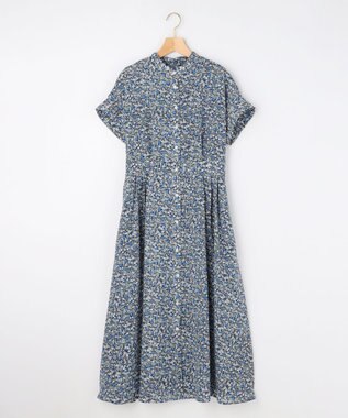 組曲 【先行予約】フラワーガーデンプリント ワンピース ブルー系5