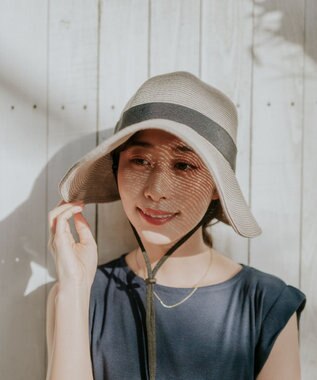 MOONBAT 【遮光98%以上/UPF50＋/UVカット】洗えるペーパーブレード前後差クロッシェ 手洗いOK/サイズ調整可能/抗菌防臭加工 ブラック