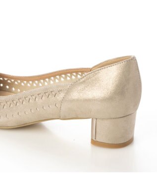 Riz raffinee <Riz raffinee>パンチングポインテッドトゥパンプス ベージュメタリック