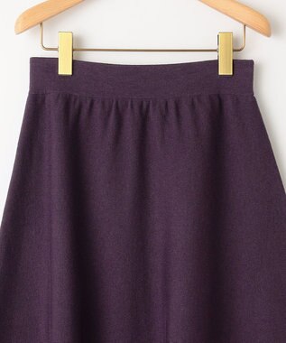 組曲 ニットフレア スカート パープル系