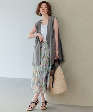 23区 L 【洗える】ヘルシーインナー タンクトップ ホワイト系