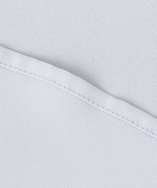 ANY SIS 【洗える】フロントタックバイカラー ブラウス ライトブルー×アイボリー