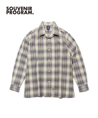 J.PRESS MEN 【J.PRESS ORIGINALS】【UNISEX】Indian Madras Open Shirts / Baggy-Fit