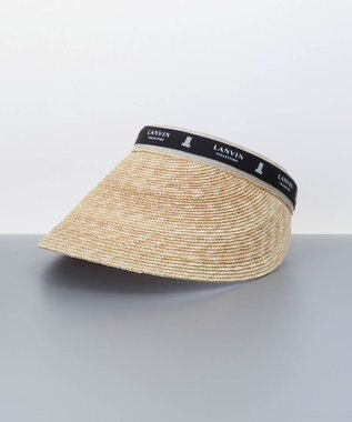 AURORA 【 LANVIN COLLECTION（ランバン コレクション） 】麦クリップバイザー ブラック