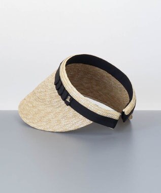 AURORA 【 LANVIN COLLECTION（ランバン コレクション） 】麦クリップバイザー ブラウン