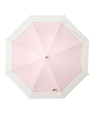 MOONBAT 【軽量】PAUL & JOE 晴雨兼用日傘 長傘 スウィンギングヌネット 一級遮光 遮熱 UV ペールピンク