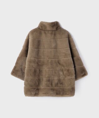 GRACE CONTINENTAL 【LOU ANDREA】フェイクショートコート ベージュ