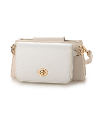 UNBILLION カシュカシュ cachecache / チェーンミニバッグ2個セットショルダー アイボリー