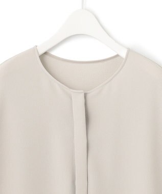 ICB L 【WEB限定・洗える】BackSatinGeorgette ブラウス ベージュ系