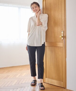 ANY タックスリーブブラウス ドット