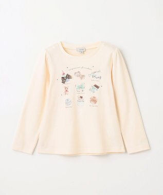 ANY KIDS スイーツプリント 長袖 Ｔシャツ エクリュ