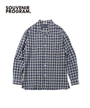 J.PRESS MEN 【J.PRESS ORIGINALS】【UNISEX】Indian Madras Open Shirts / Baggy-Fit