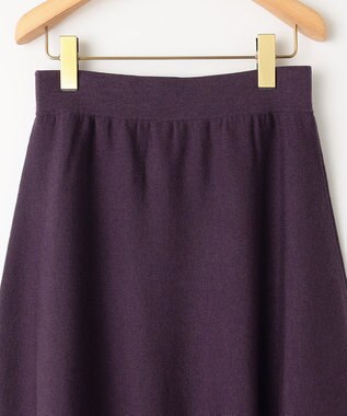 組曲 ニットフレア スカート パープル系