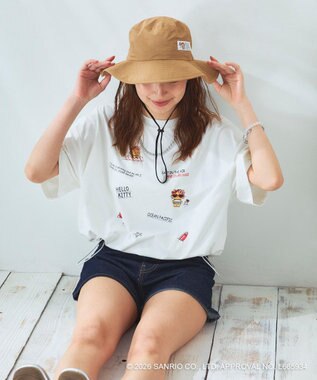 OP／FILA 【Ocean Pacific×ハローキティ】サーフハット ベージュ