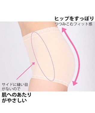 WACOAL 【ディアヒップ】 ショーツ ボーイレングス はきこみ丈ふかめ 綿混(身生地) ヒップを包みこむフィット感 やさしいはきごこち PPA113 /ワコール シェルベージュ