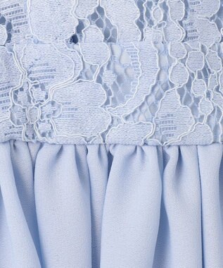 組曲 KIDS 【150-170㎝】レースシフォン ワンピース サックスブルー系