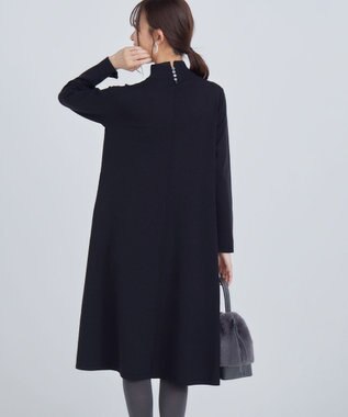 組曲 ELENAリラクシーニットワンピース ブラック系