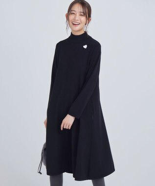 組曲 ELENAリラクシーニットワンピース ブラック系