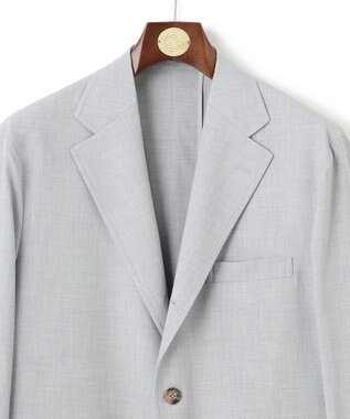 J.PRESS MEN 品格とゆとりの調和【盛夏対応 / 洗える】リラックスセットアップ ジャケット ライトグレー系
