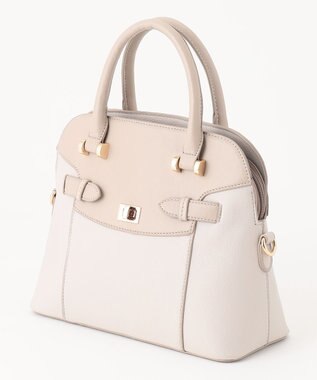 ANY SIS 【2WAY】サイドベルトブガッティ バッグ ベージュ