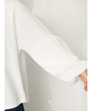 CRAFT STANDARD BOUTIQUE 袖切り替えデザインプルオーバー Off White