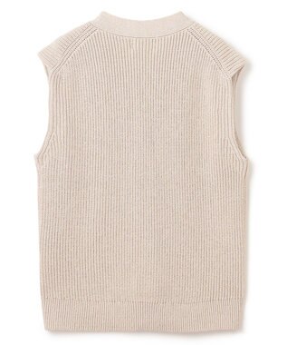 BEIGE， COME / ジレカーディガン Flax