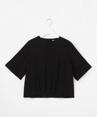 J.PRESS LADIES 【セットアップ対応・人気素材】Light ジョーゼット クルーネック ブラウス