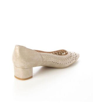 Riz raffinee <Riz raffinee>パンチングポインテッドトゥパンプス ベージュメタリック