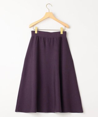 組曲 ニットフレア スカート パープル系