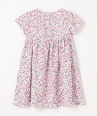 ANY KIDS カットソー サマー ワンピース オフホワイト×花柄