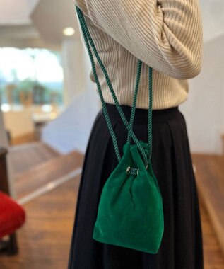 ROOTOTE 0671【直営店限定】ベビールー.ベロア チェーン-A 03：グリーン