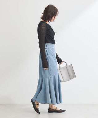 Green Parks ・ＥＬＥＮＣＡＲＥ　ＤＵＥ　デニムマーメイドスカート Light Indigo