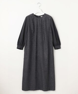 自由区 L 【カタログ掲載】ループカットジャカード ワンピース スレート