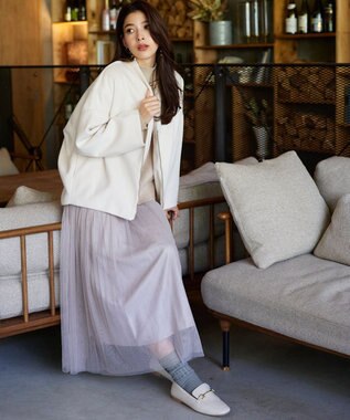 Tiaclasse シャイニーリブソックス ブルー