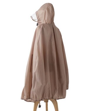 MOONBAT FLAT PURE サイクル レインポンチョ ドット 自転車 収納袋付き ベージュ